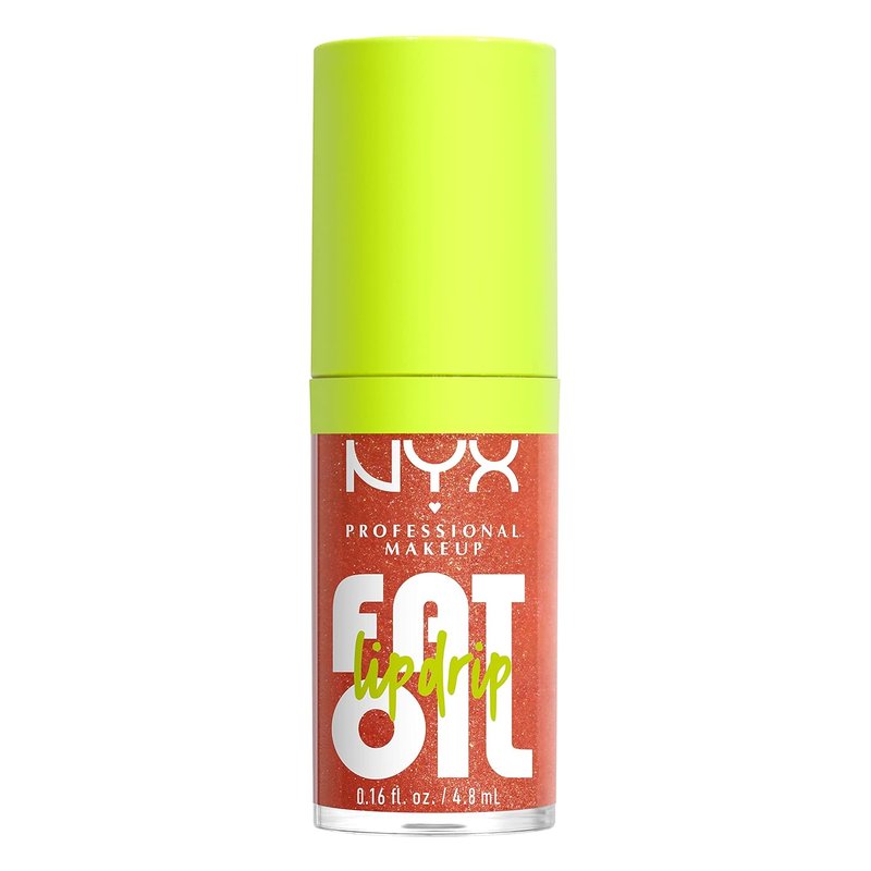 NYX PROFESSIONAL MAKEUP Lip Oil Gloss - Moisturizing Vegan Formula for 12 HR Hydration | Follow Back (Shimmering Warm Nude)