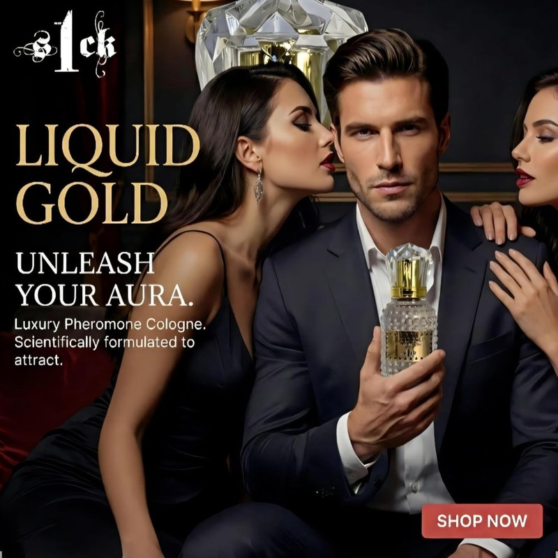 Liquid Gold Pheromone Cologne for Men - USA-Made Attraction Spray | Bold Strength Scent