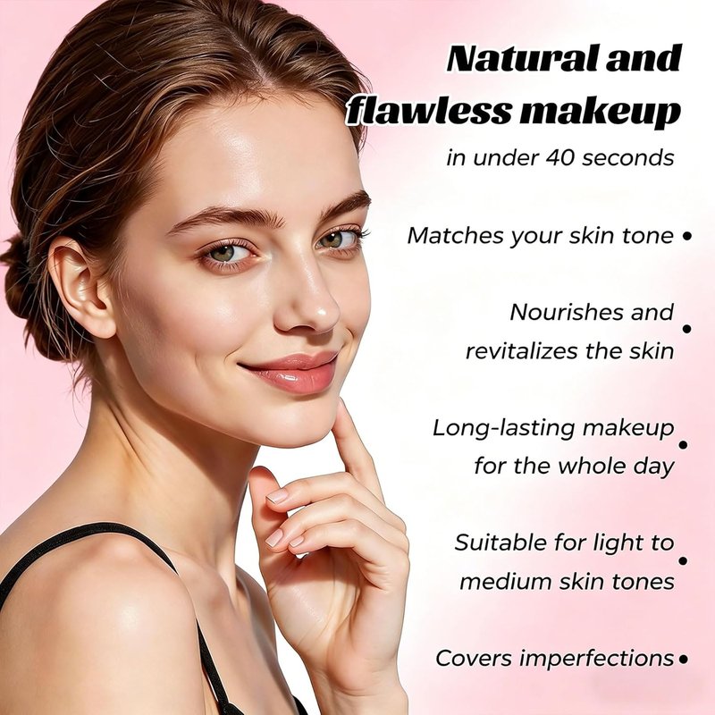 Skiennix Korean Color Changing Foundation - Hydrating Formula for Mature Skin | Conceals Fine Lines (1PC)
