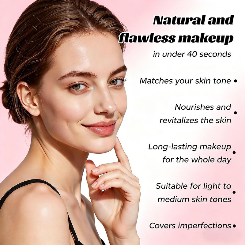 Korean Color Changing Foundation, Foundation For Mature Skin, Automatically Adjusts Makeup Application, Concealing Fine Lines And Wrinkles, Moisturizing And Hydrating. (1PC)