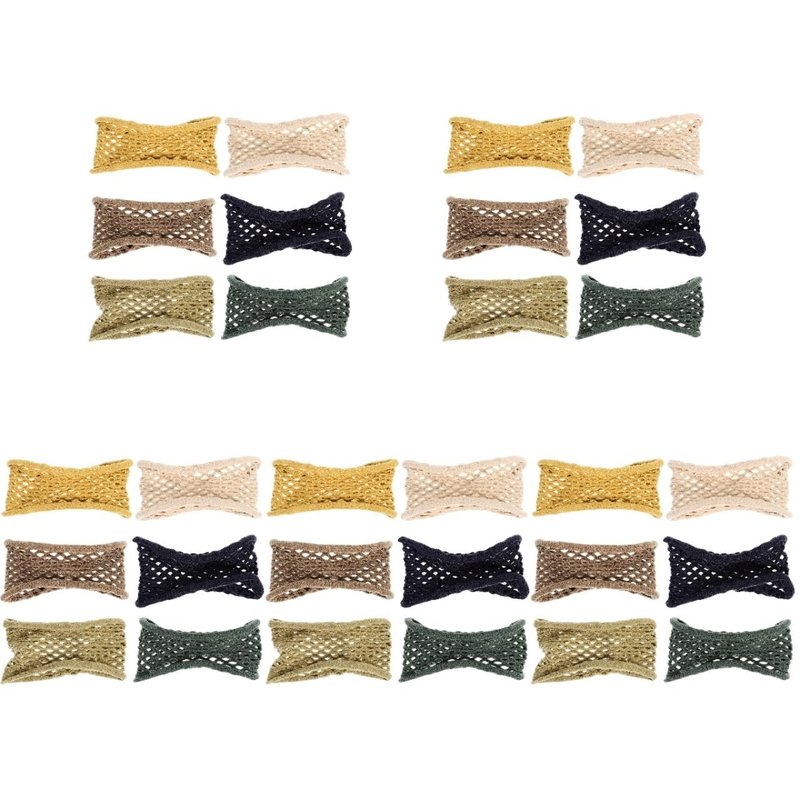 KALLORY 30pcs Stretch Hair Ties Elastic Ponytail Holders for Women Thick Heavy Hair Scrunchies Accessories for Women