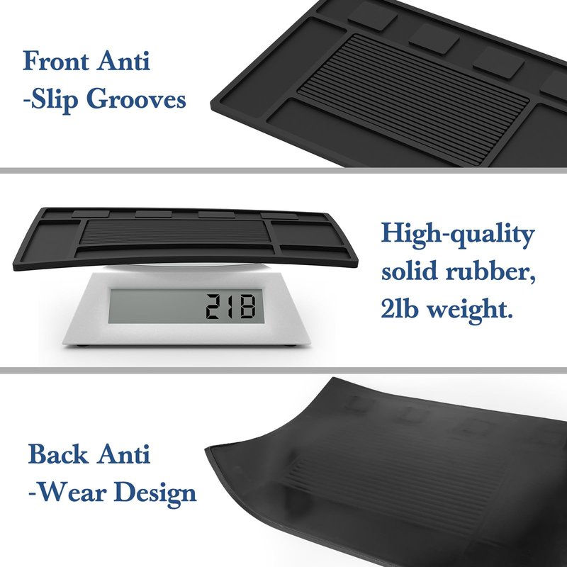 Magnetic Barber Mat for Clippers,Station Barber Tool Organizer Mat Rubber for Scissors Salon Barber shop Beauty Tools with 4 Slots Flexible Silicone Barber Pad Non-Slip Professional Barber Accessories