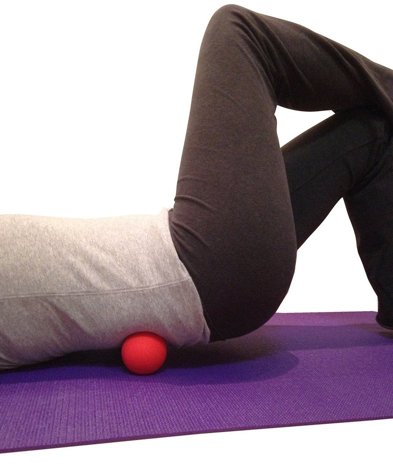 Massage Lacrosse Balls for Myofascial Release, Trigger Point Therapy, Muscle Knots, and Yoga Therapy. Set of 2 Firm Balls (Blue and Red)