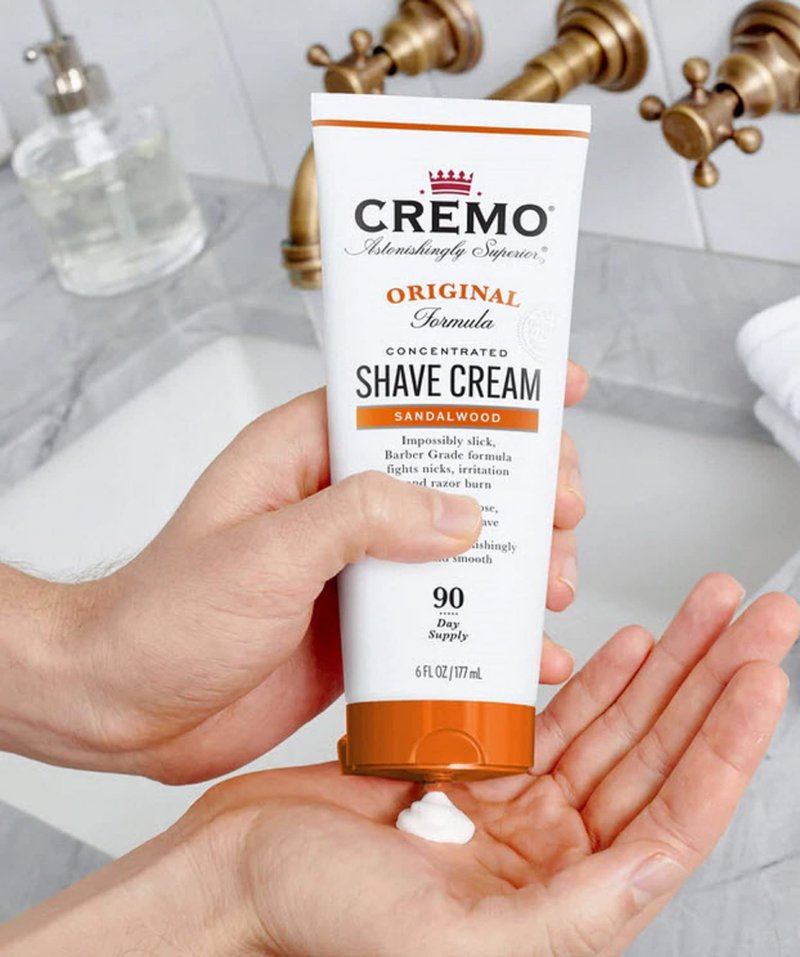 Cremo Sandalwood Shave Cream, Astonishingly Superior Ultra-Slick Shaving Cream for Men, Fights Nicks, Cuts and Razor Burn, 6 Fl Oz (Pack of 3)