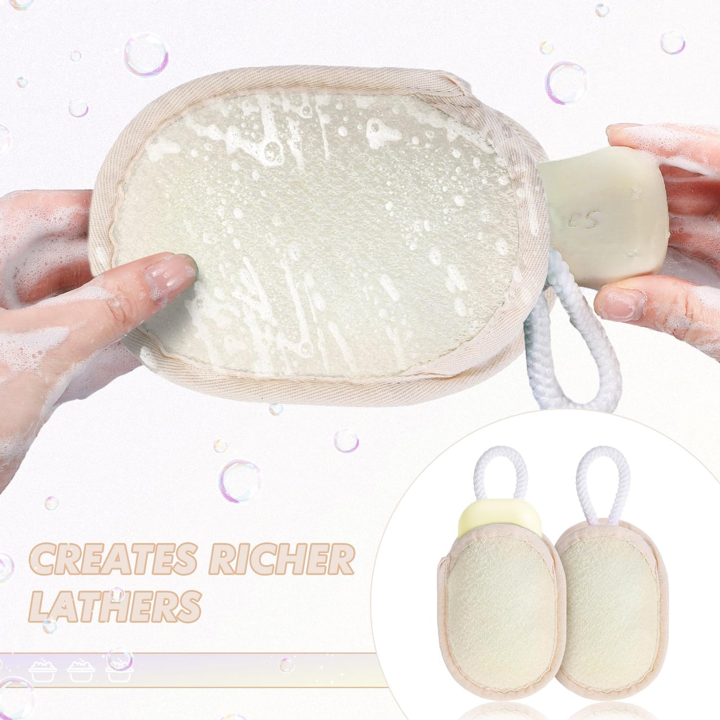 Sunnyray 12 Pcs Bath Body Exfoliating Soap Saver, Exfoliator Scrubber Pouch, Bath Loofah Sponge Body Scrubber Shower Sponge Exfoliating Mesh Pouf for Women and Men Bathing (Yellow)