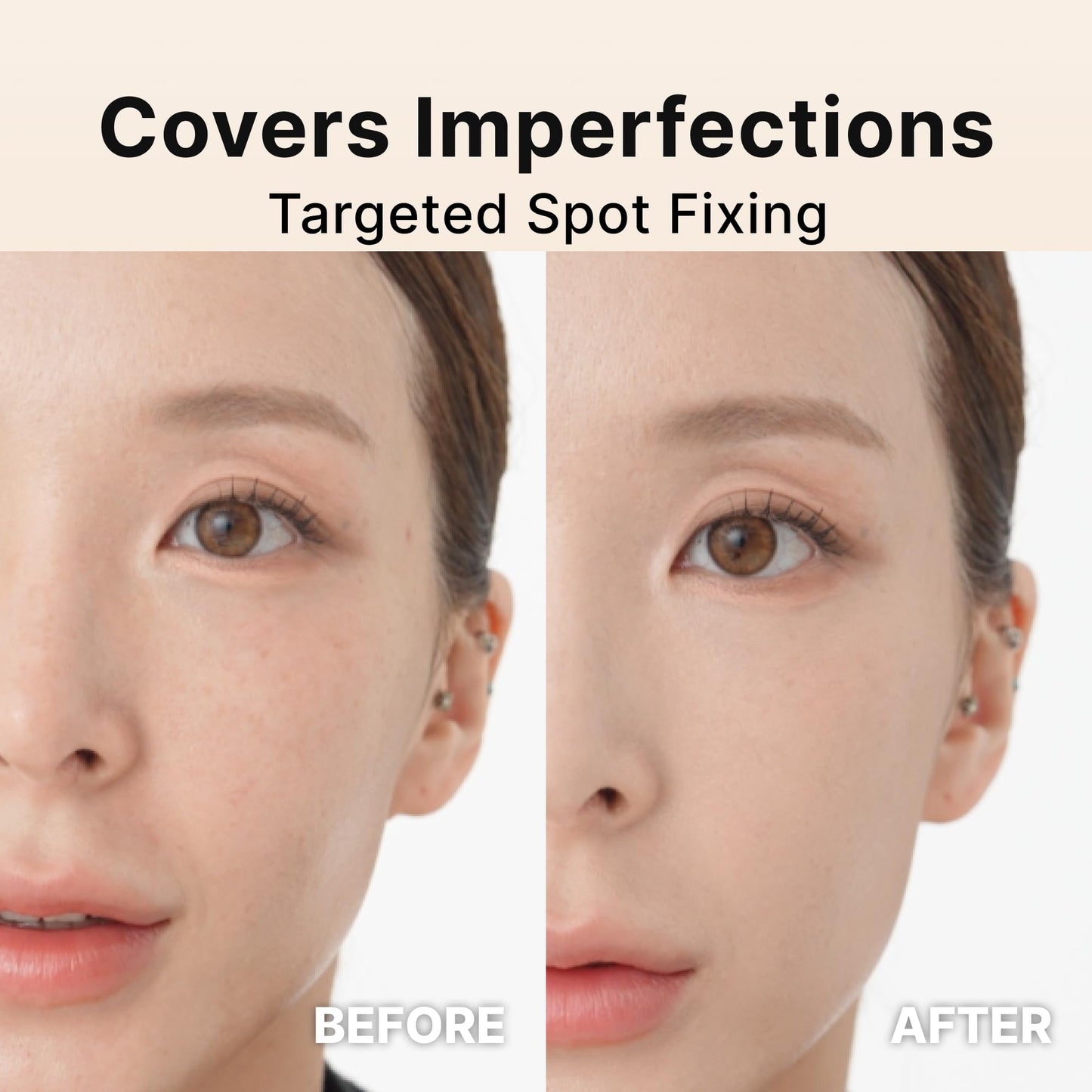 THE TOOL LAB 239 Spot Cover Concealer Brush, Flat Makeup Brush for Spot Coverage and Under Eye, Works with Cream and Liquid Concealers, Professional Kbeauty Makeup Tool