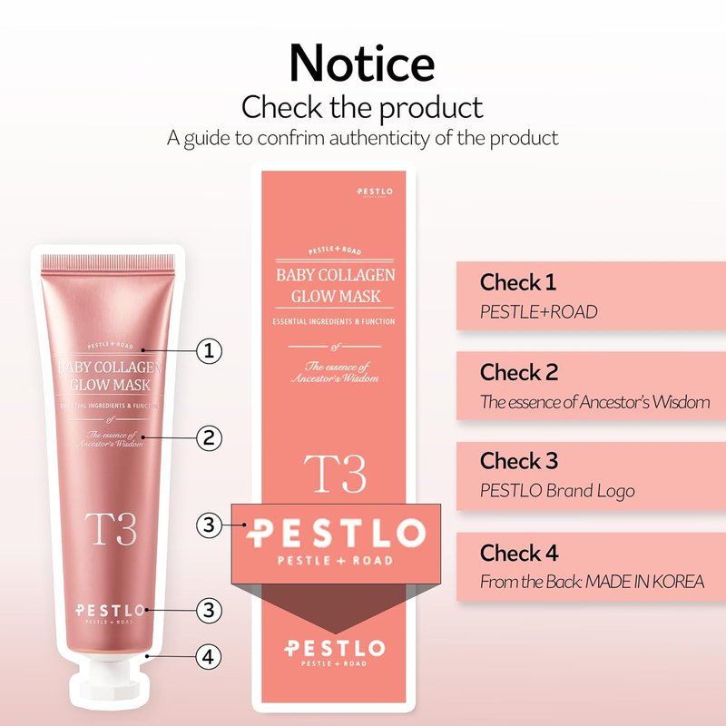 Baby Collagen Glow Mask - Korean Peel Off Facial Mask with Vegan Collagen for Hydrating, Firming & Glass Skin | 1.69 fl. oz