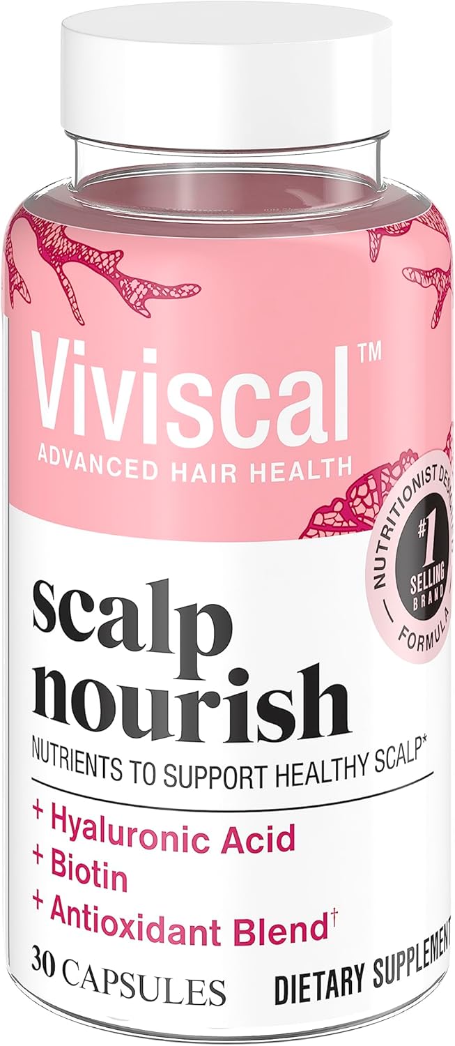 Viviscal Scalp Nourish Supplement - Nutrient Blend for Scalp Health & Hair Growth | 30 Count