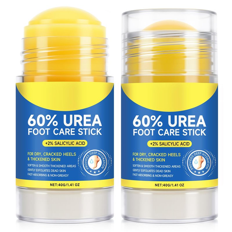 Liefiet Urea Foot Cream 2Pack, 60% Urea Cream for Maximum Strength Moisturizer Dry Foot, Fast Repairs Rough Skin, Nourish Cracking Heels, Callus Remover for Feet,1.41 Fl Oz