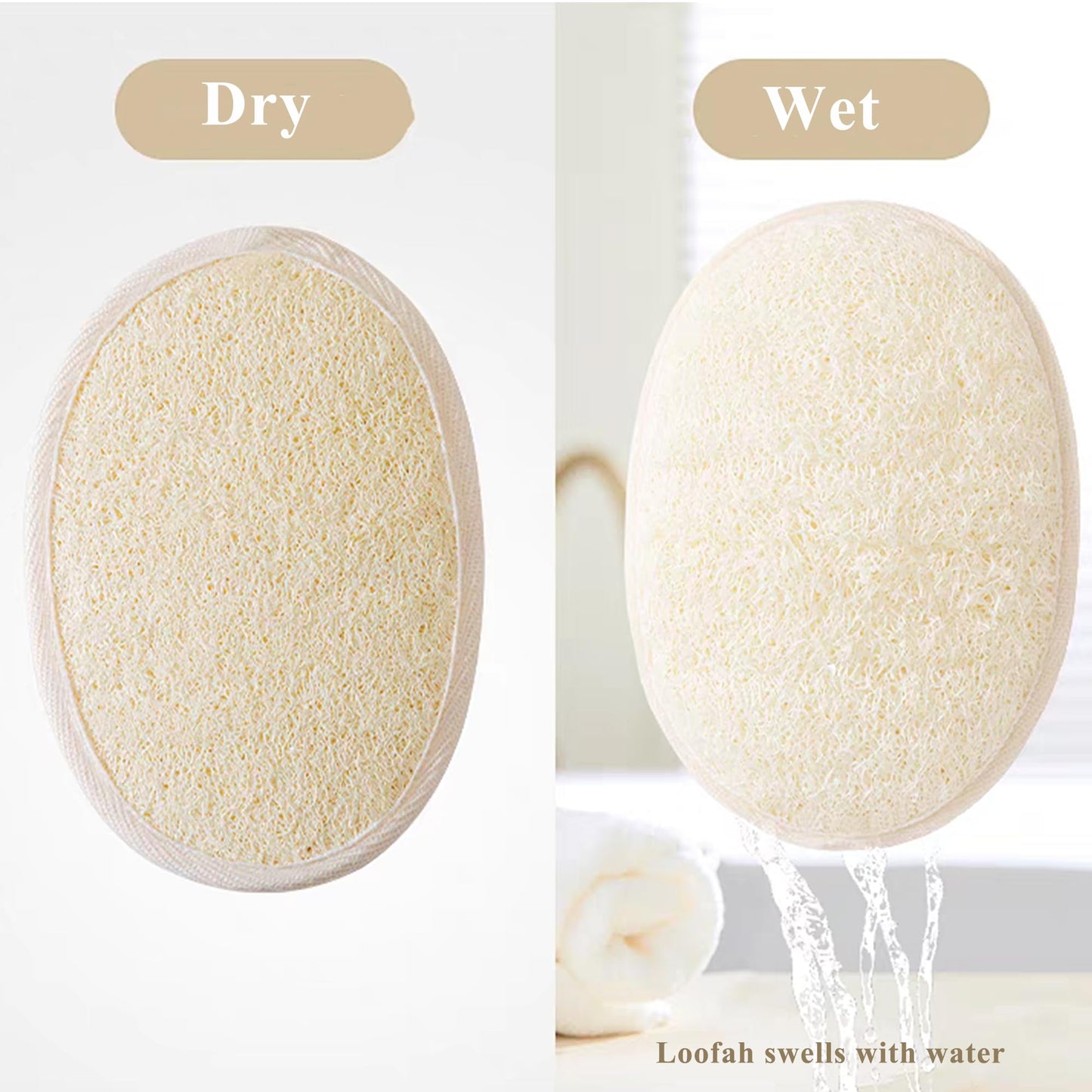 METLUCK Loofah Sponges