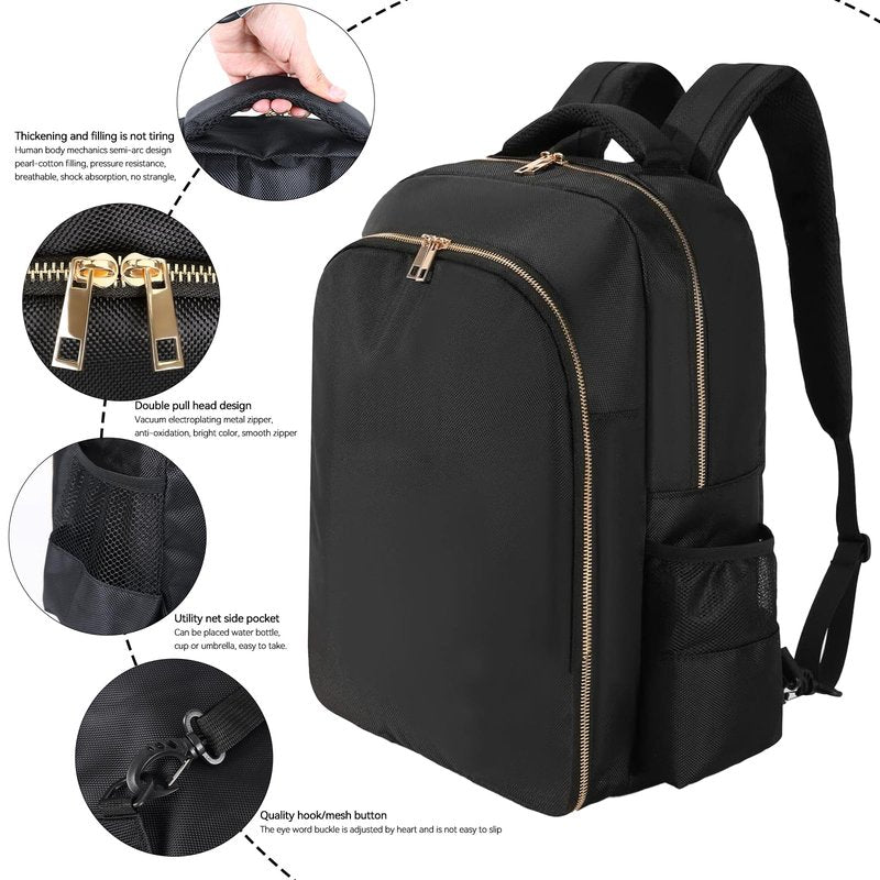 Barber Supplies Bag for Clippers & Supplies, Barber Travel Backpack for Men, Waterproof Barbers Accessories Case, Cordless Trimmer Holder for Clipper, Gift for Barbers