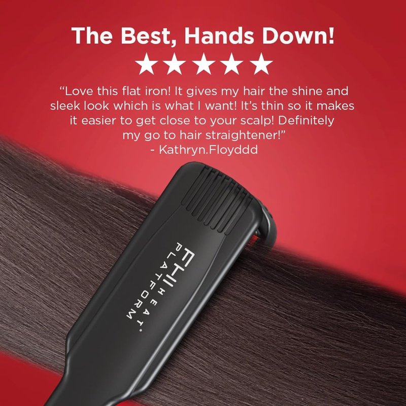 FHI HEAT Platform Pro Styling Tourmaline Hair Straightener for All Hair Types, 1 3/4 Inch
