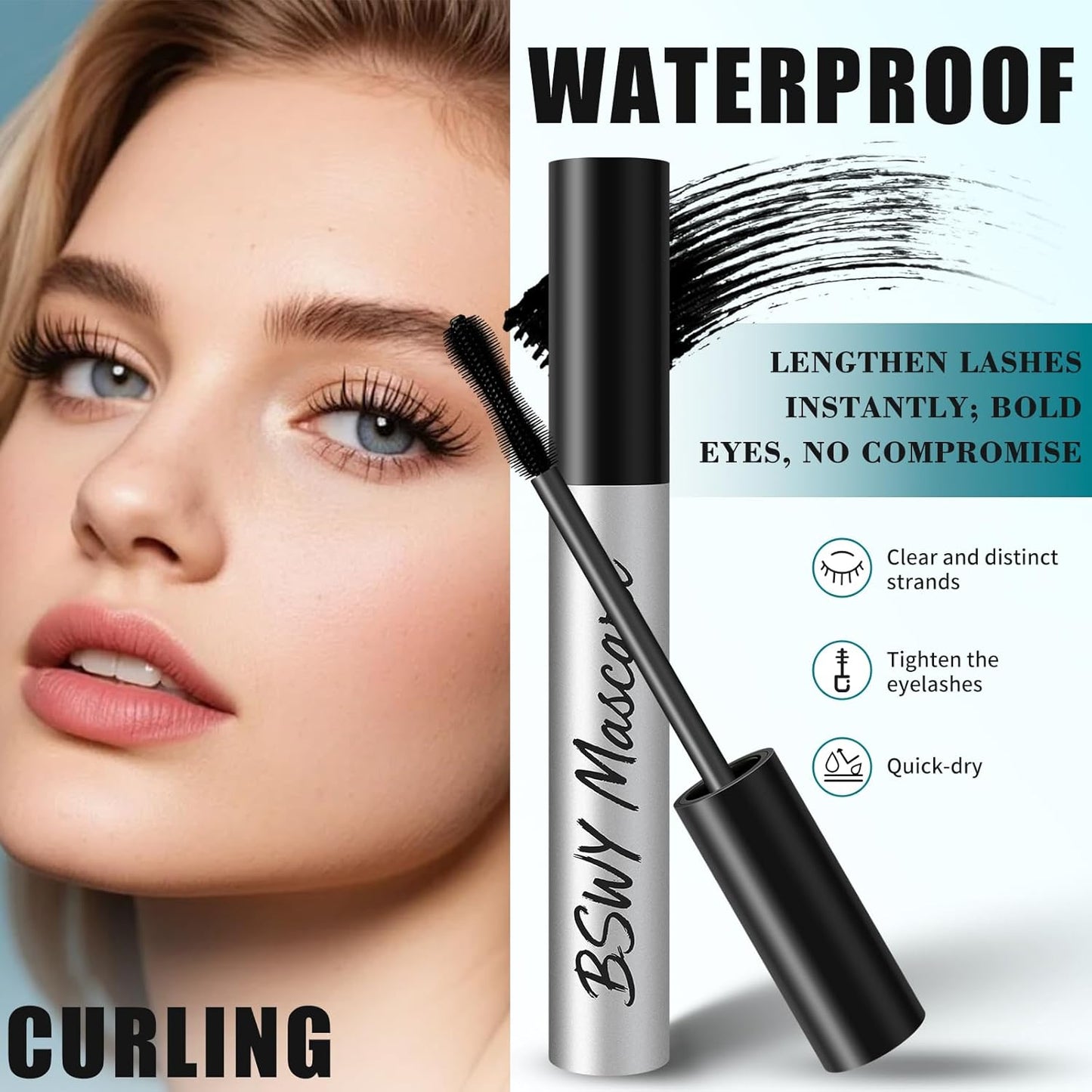 Sky High Telescopic Tubing Mascara - Waterproof Formula with Nourishing Essence | Long-Wearing & Clump-Free for Women 60+