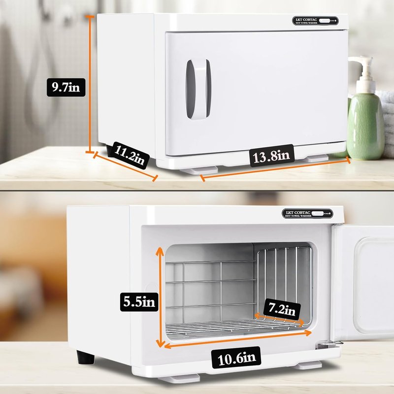 Skiennix Hot Towel Warmer - 8L Medium Capacity Heater for Spa, Salon & Home Use
