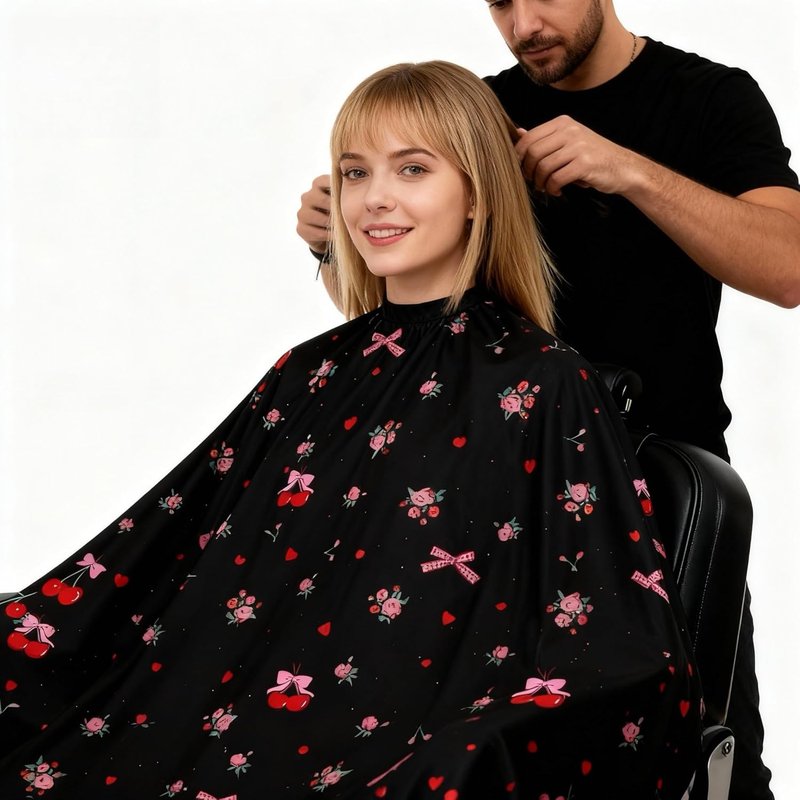 Hair Cutting Cape for Adults - Reusable Salon Cape for Women | Large Size for Home Use