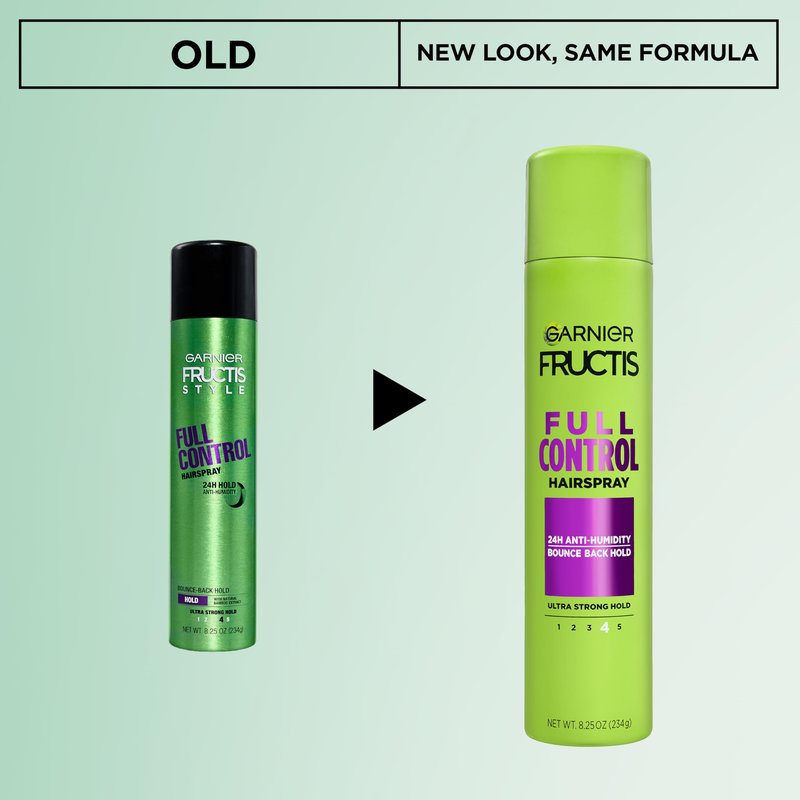 Garnier Fructis Style Full Control Anti-Humidity Hairspray, Ultra Strong Hold, 8.25 oz.