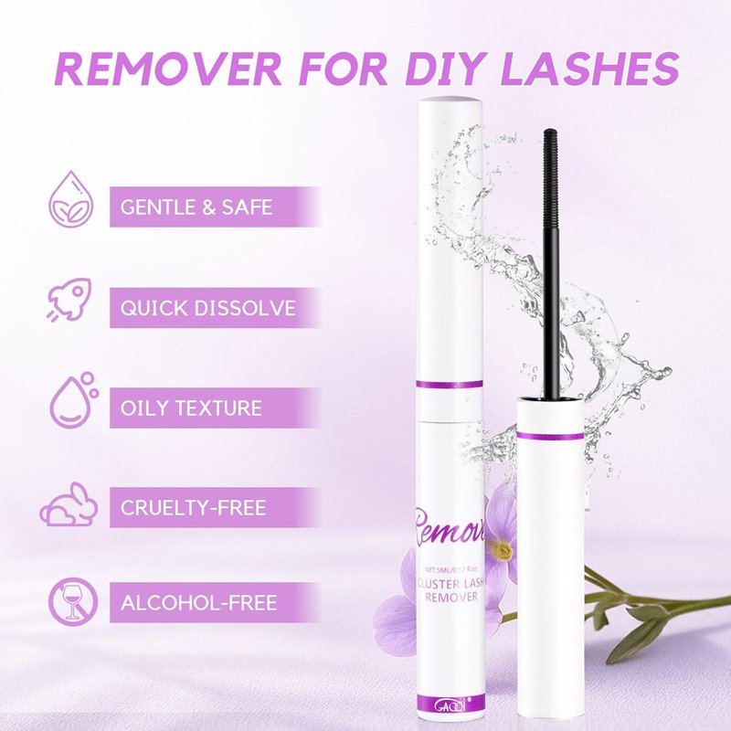 GAQQI Lash Glue Remover - Gentle Formula for Sensitive Eyes | Quick-Dissolving Adhesive, 5ml