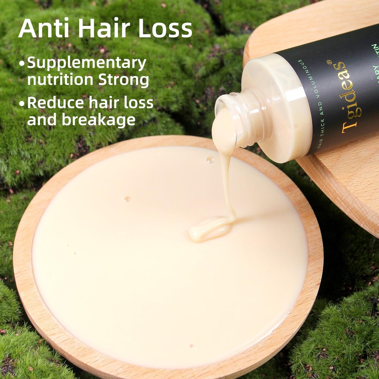 Tgideas Rosemary Biotin Shampoo - Volumizing, Sulfate-Free, for Thinning, Dry, Damaged Hair, Vegan, Color-Safe, 14.8 fl oz