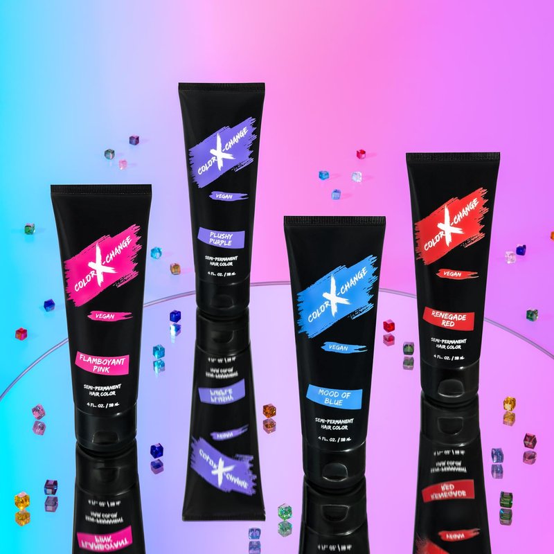 Color X-Change Semi-Permanent Hair Color - Flamboyant Pink - Vegan, PPD & Ammonia-Free