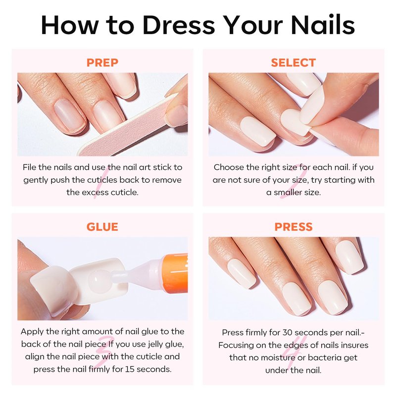 modelones Black Short Press on Nails, Oval Fake Nails Kit Press Ons with Nail Glue, Adhesive Tabs, Nail File, Prep Pad, Manicure Stick, 32Pcs 16 Sizes, Women Girl Gift