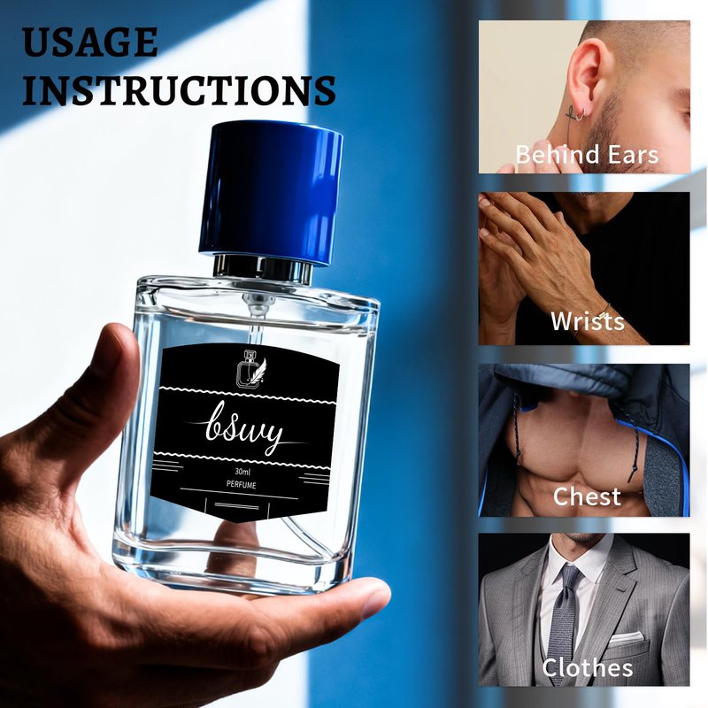 Perfume for Men - Eau de Parfum - Cologne with Woody & Spicy Notes of Lemon, Lavender, Cedar and Vetiver | Long Lasting Pheromone Cologne Perfume for Day to Night Wear | 30ml /1 Fl Oz