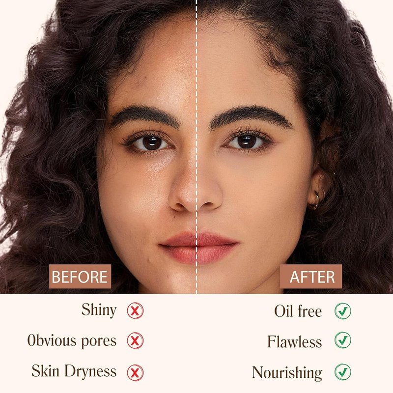BARUBT 4 in 1 Color Changing Foundation - Medium Spectrum, Evening Skin Tone, Long-Lasting & Waterproof Hydrating Concealer with Medium to Full Coverage, Lightweight Flawless Finish Makeup
