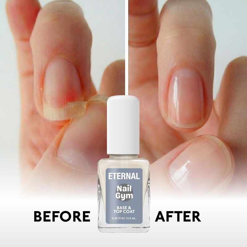 Eternal Nail Hardener | Strengthening Nail Treatment and Base Coat for Weak Soft Brittle Nails, Clear Nail Strengthener for Natural Nail Care