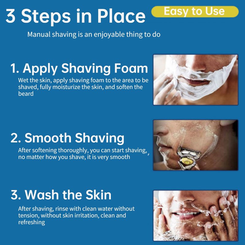 Gbbazu Razor Blades for Men, Mens Blade Refills, Manual Men's Refills Razors Precision Cut Blades, Professional with Dual Lubrication, Designed An Extra Close Shave (28Pcs)