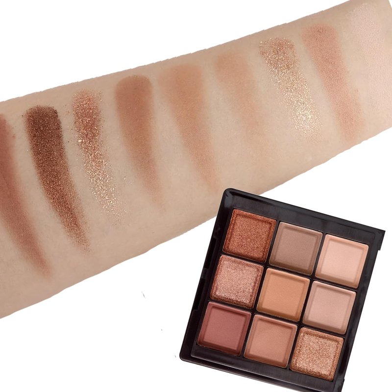 K'APEINE Eyeshadow Palette 9-Colors Nude Eye Shadow Palette Natural Brown Makeup Kit Warm-Toned Highly Pigmented Eyeshadow for Eyes Long Lasting Naturing-Looking for Women-Chocolate