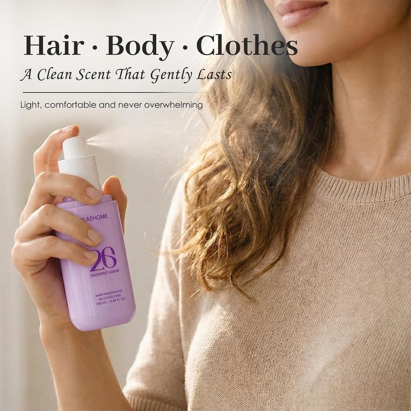 Hair Perfume for Women – Dragonfruit Jasmine, Alcohol-Free Soft & Moisturizing Hair & Body Mist, Long-Lasting Clean Fragrance for Hair, Wigs & Fabric, Mother’s Day & Birthday Gift, 100ml / 3.38 fl oz