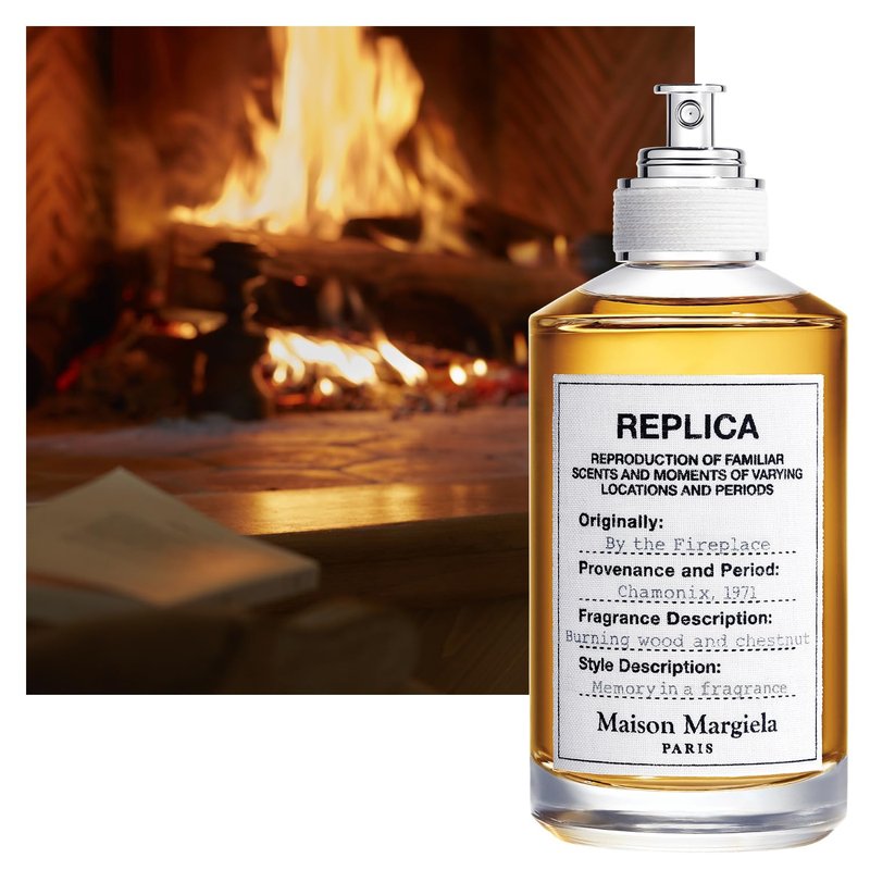 Maison Margiela - Replica By The Fireplace Eau de Toilette - Warm & Spicy Fragrance with Chestnut, Wood & Vanilla
