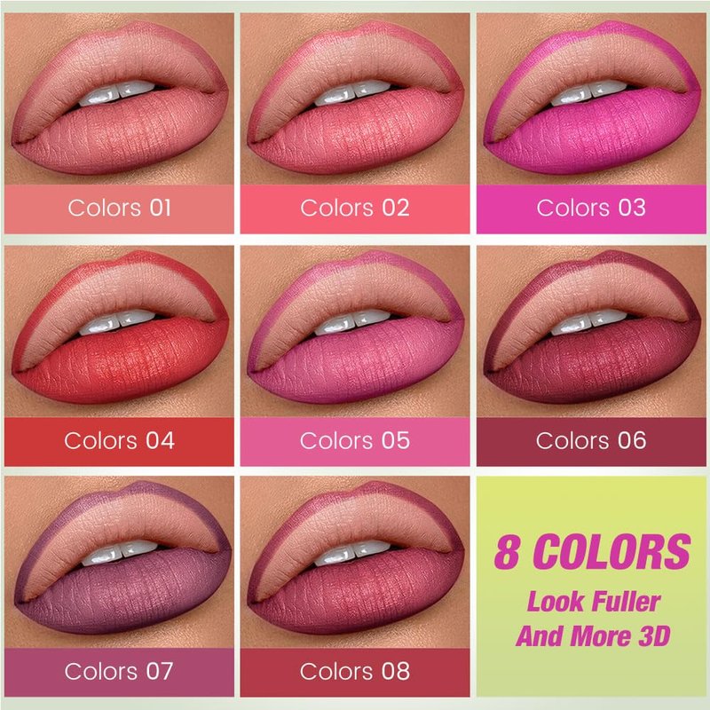 Coral Red Triangle Lip Liner Pencil - Retractable Vegan Lip Filler for Sculpting & Plumping | Longwear, Women’s Makeup