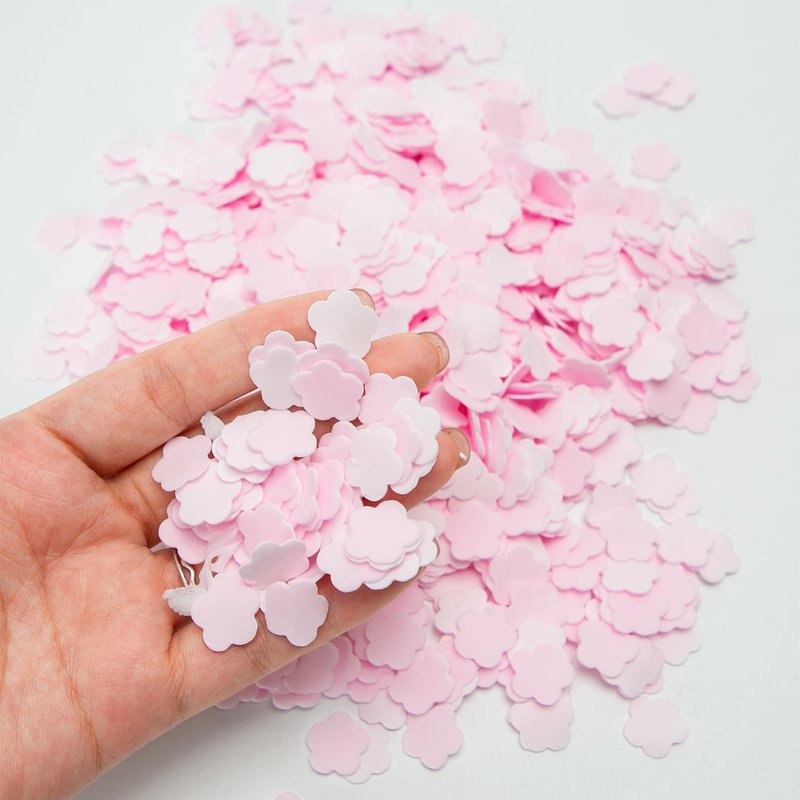 BuleVina 1000 Sheets Portable Soap Confetti Bath, Disposable Paper for Gentle Hand Washing Petals, Fragrance Wash for Women and Men, Perfect for Travel Hiking Toiletry (Pink)