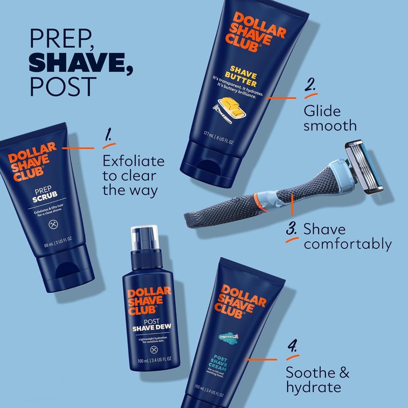 Dollar Shave Club | Shave Butter - Translucent Shaving Cream for Sensitive Skin | 6 Ounce (2 Pack)