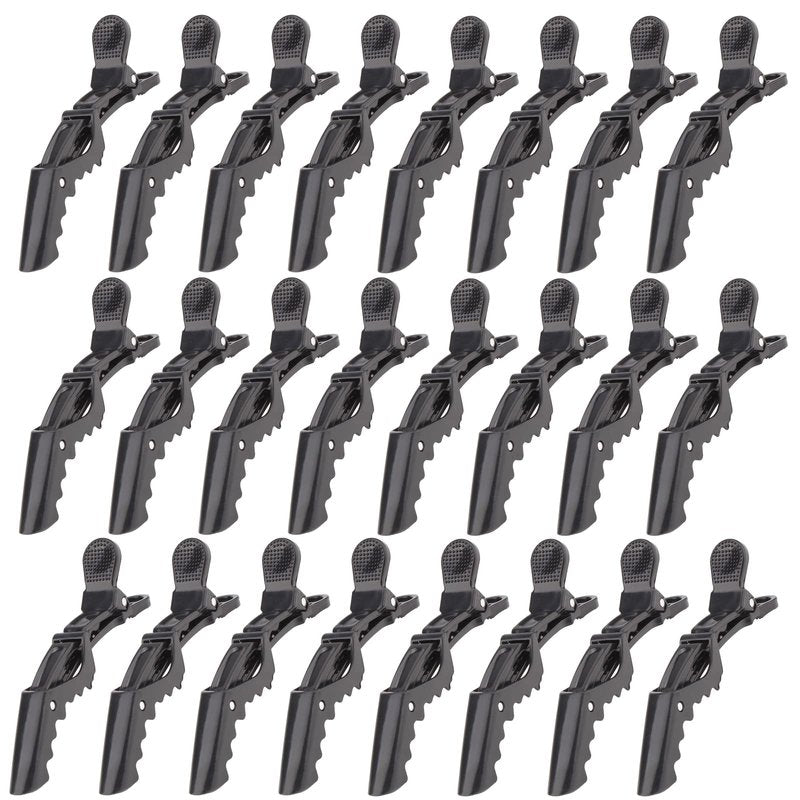 Ondder 24pcs Hair Clips for Styling, Sectioning, Coloring, Cutting - Alligator Salon Pro Hair Clips for Barber, Unisex, Adult