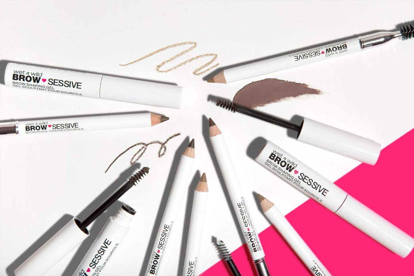 Wet n Wild Brow-Sessive Eyebrow Gel - Long-Lasting Brown Shaping Formula for Perfect Brows