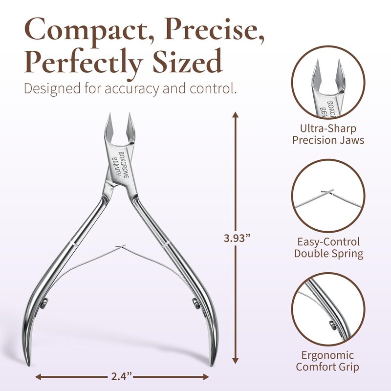 Professional Cuticle Cutter Trimmer Manicure Tools with Double Spring– Perfect Nail Care Tool for Manicure & Pedicure Beauty at Home/Spa/Saloon