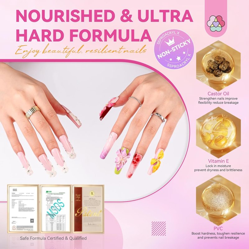SAVILAND Solid Builder Nail Gel - Non-Sticky Sculpting Gel for Nail Art | 100g 3D Hard Gel with Castor Oil