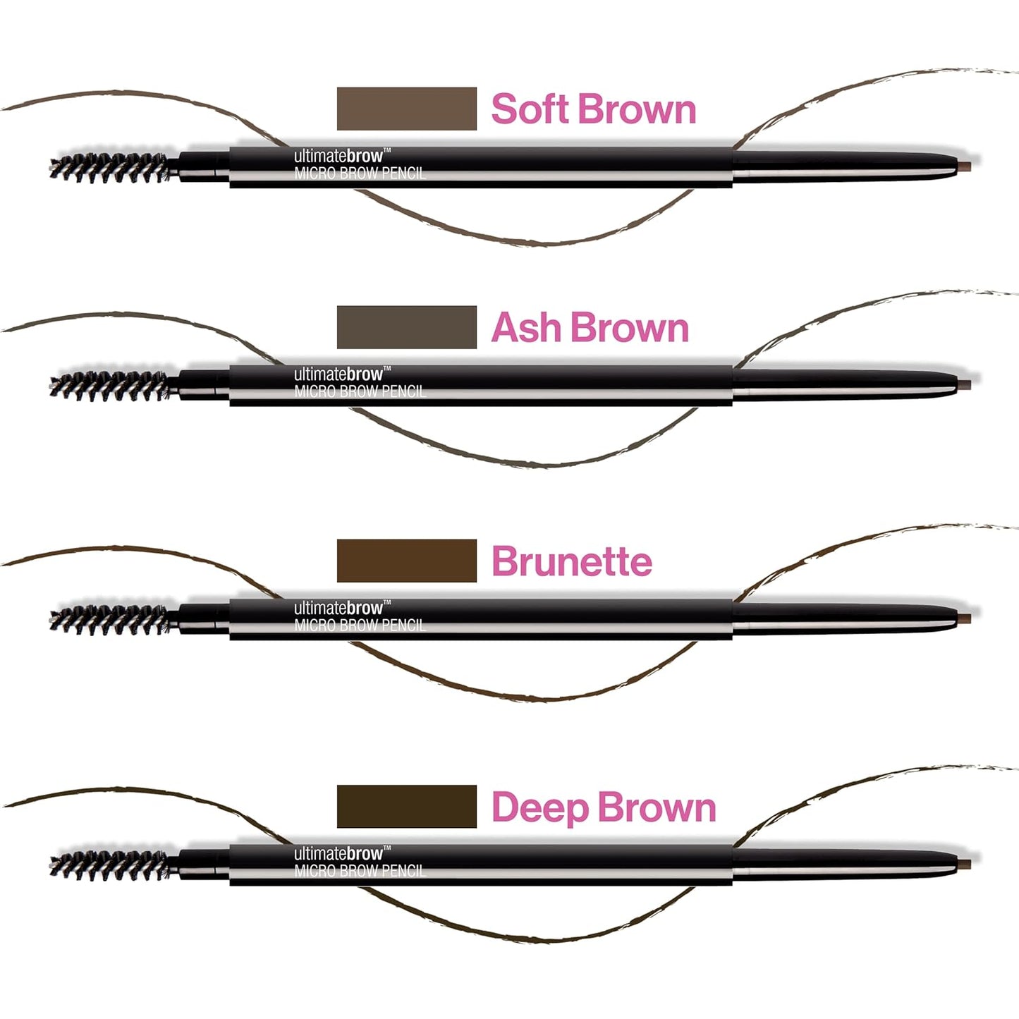 Wet n Wild Ultimate Brow Micro Eyebrow Pencil - Soft Brown, Ultra-Fine 1.5mm Tip for Precise Hair-Like Strokes