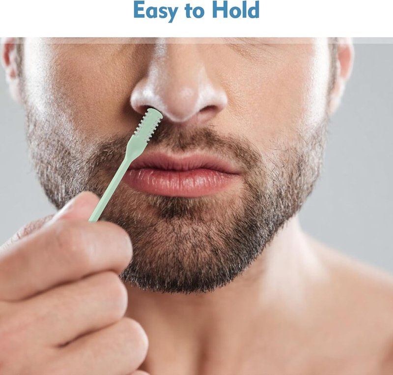 Nasal Hair Cutter - 2-in-1 Double-Sided Trimmer | Portable 360° Manual Design for Men & Women - Colorful 5-Pack