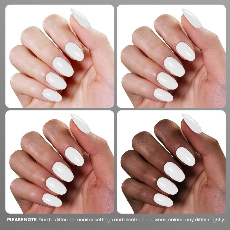 beetles 10ML White Gel Polish - 1pc Pure White Gel Polish French Nail Art Manicure Salon DIY Design at Home Soak Off UV Gel 4th of July Nails