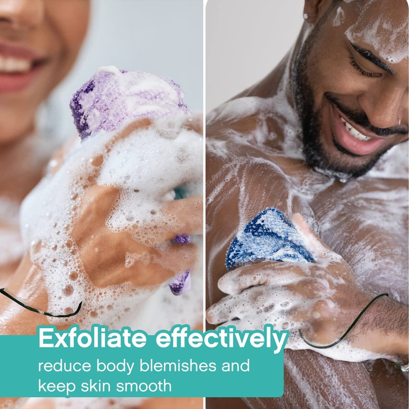 8 Pcs Soap Saver Pouch Body Scrubber Exfoliator and Holder Loofah Savers for Bar Wash Soap Bag with Rope Exfoliating Sponge for Bath Shower Travel Face Hand Women, 8 Colors