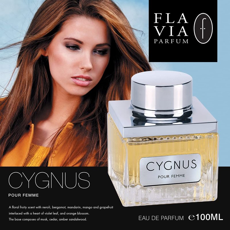 Armaf Flavia Cygnus Pour Femme for Women Eau de Parfum Spray, 3.4 Ounce