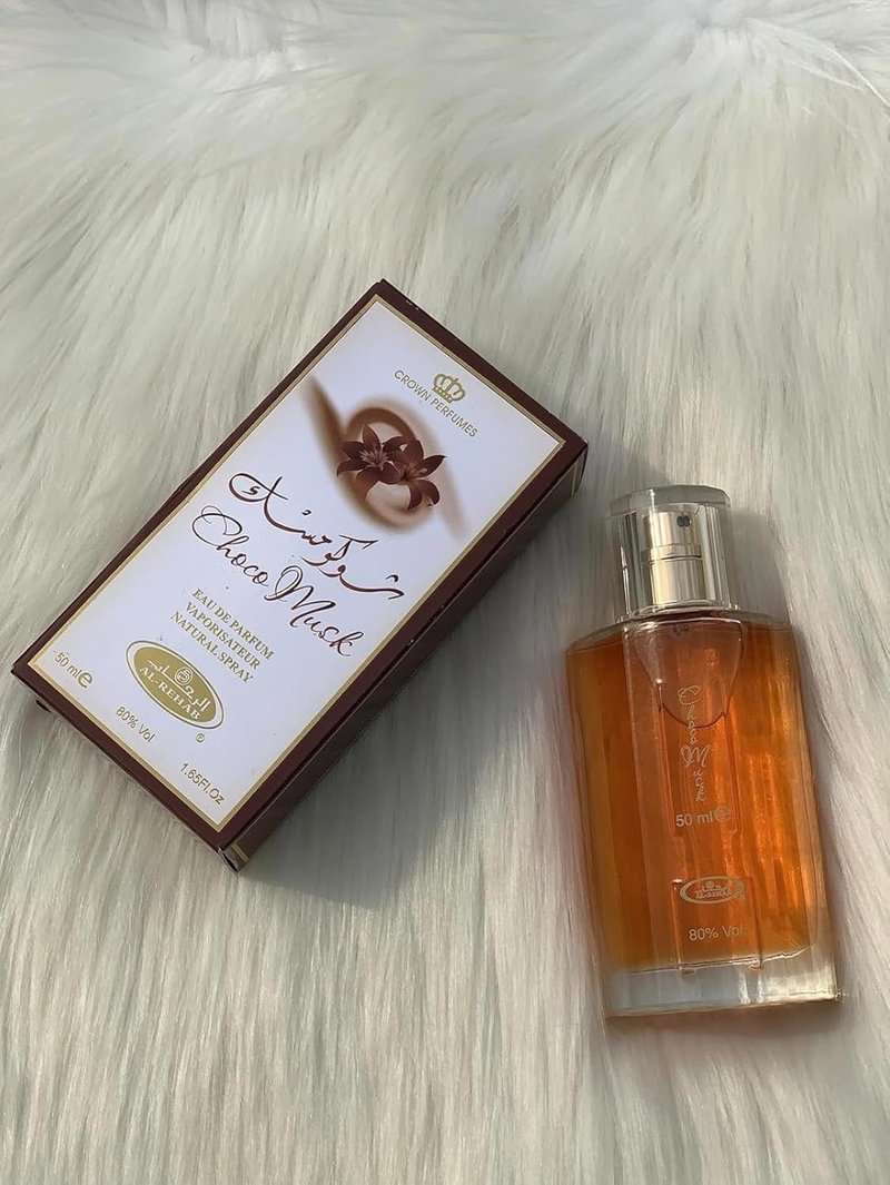 Choco Musk Eau De Parfum, Natural Spray Unisex Fragrance, Arabian Chocolate and Musk Scent, 1.65 Fl Oz, Luxury Perfume from UAE