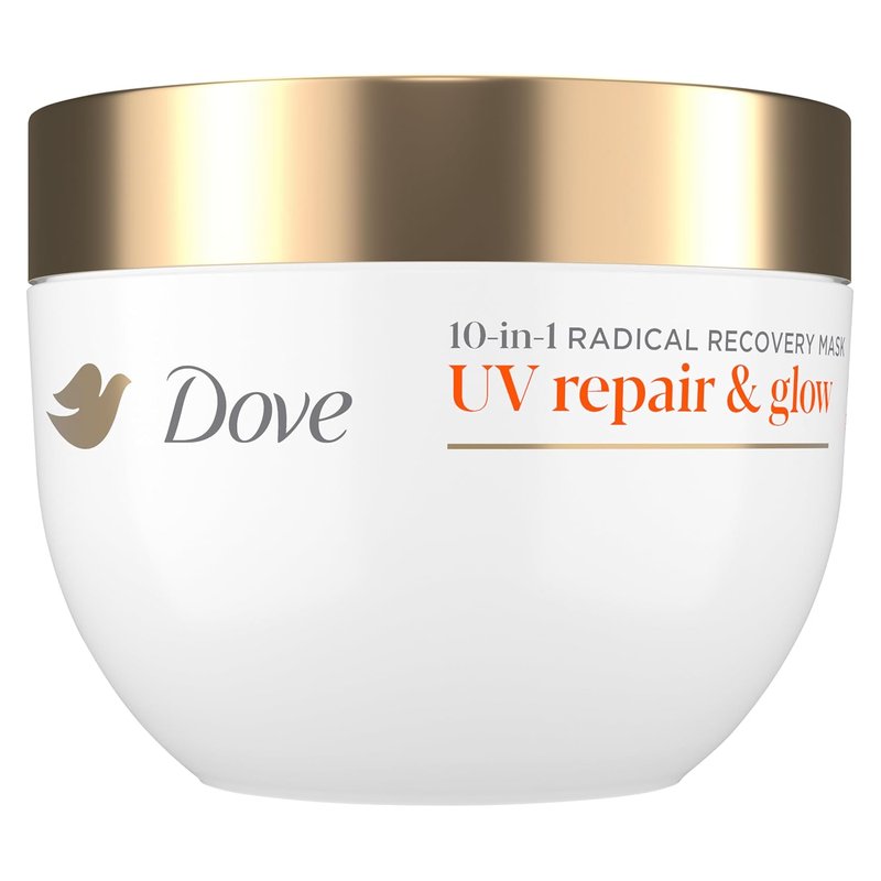 Dove Radical Recovery Hair Mask - 10-in-1 UV Repair & Glow Treatment | 9.2 oz with Melting Lumi-Beads
