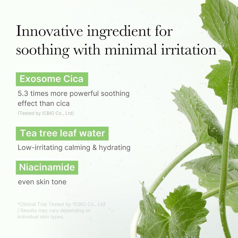 Medicube Toner Pads - Exosome CICA Tea Tree for Sensitive Skin | Hydrating & Calming Care, 100 Pads