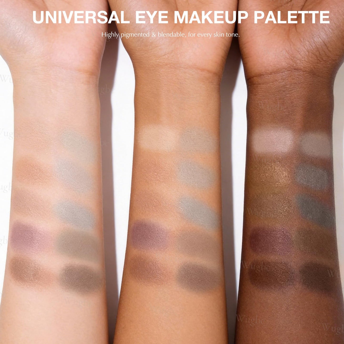 Wugbc 10 Colors Matte Eyeshadow Palette, Neutral Taupe Mauve Grey Brown Eye Shadow for Older Women, Long Lasting Blendable Smooth Versatile Nude Natural Smokey Eyeshadow Cool Toned Contour Makeup