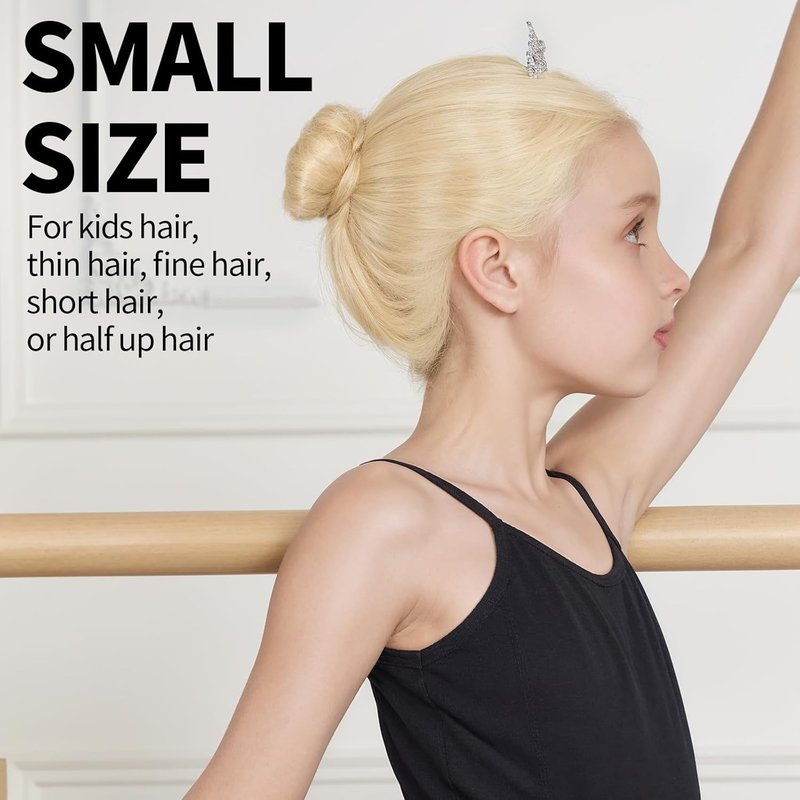 Donut Hair Bun Maker Set - Large, Medium & Small Hair Donuts with 5 Elastic Bands | Beige Hair Accessories for Girls