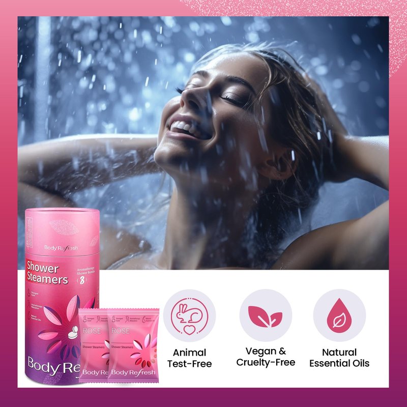 Shower Steamers Aromatherapy 8 Pack - Birthday Gifts for Women Mom Wife, Mothers Daay Gifts for Mom Wife from Daughter,Shower Bombs with Natural Essential Oils for Relaxation, Self Care Gift for Women