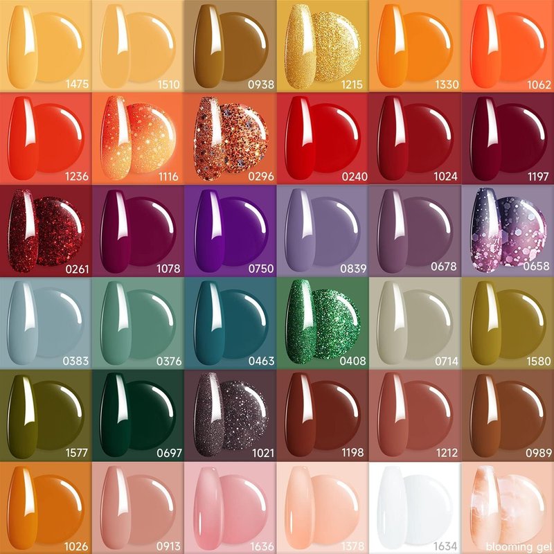 Modelones 40 Pcs Gel Nail Polish Set - Vibrant Colors with Base & Top Coats | Perfect for DIY Manicure